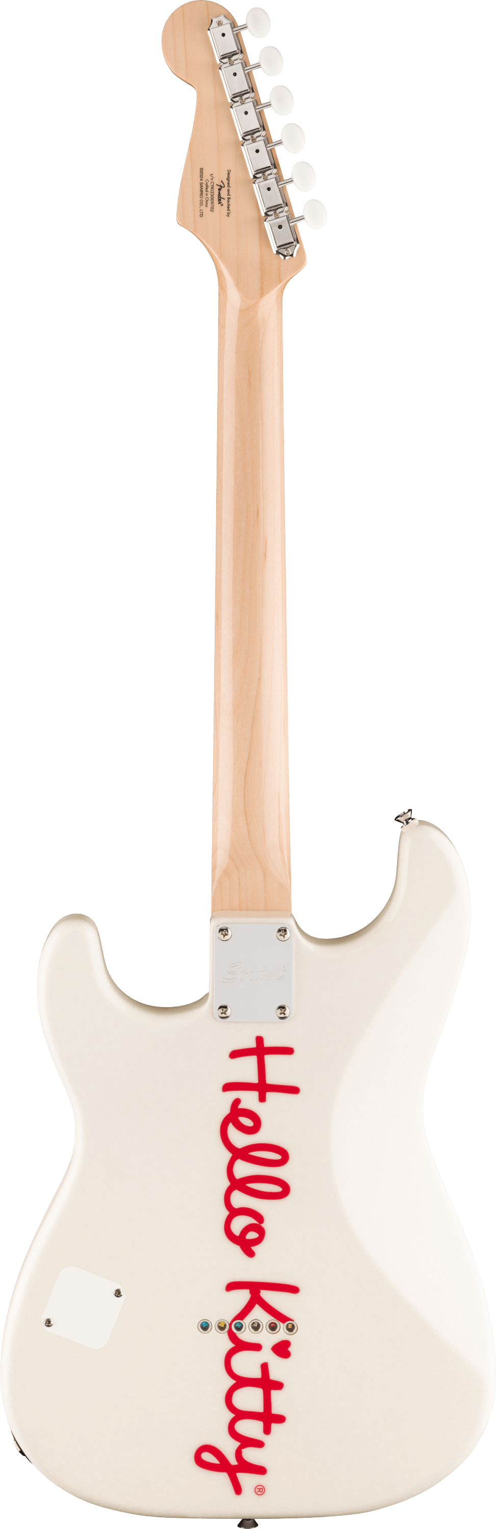 Fender x Hello Kitty White Stratocaster with Hello Kitty Case Fender x Hello Kitty White Stratocaster with Hello Kitty Case