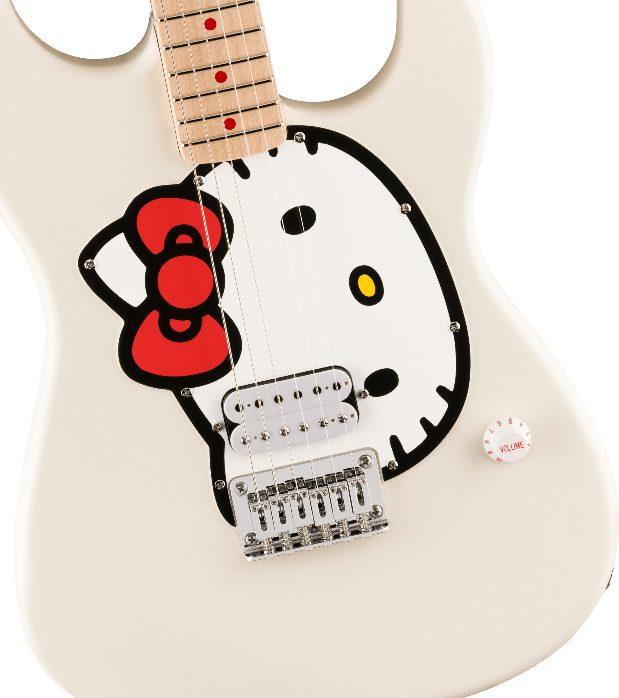 Fender x Hello Kitty White Stratocaster with Hello Kitty Case