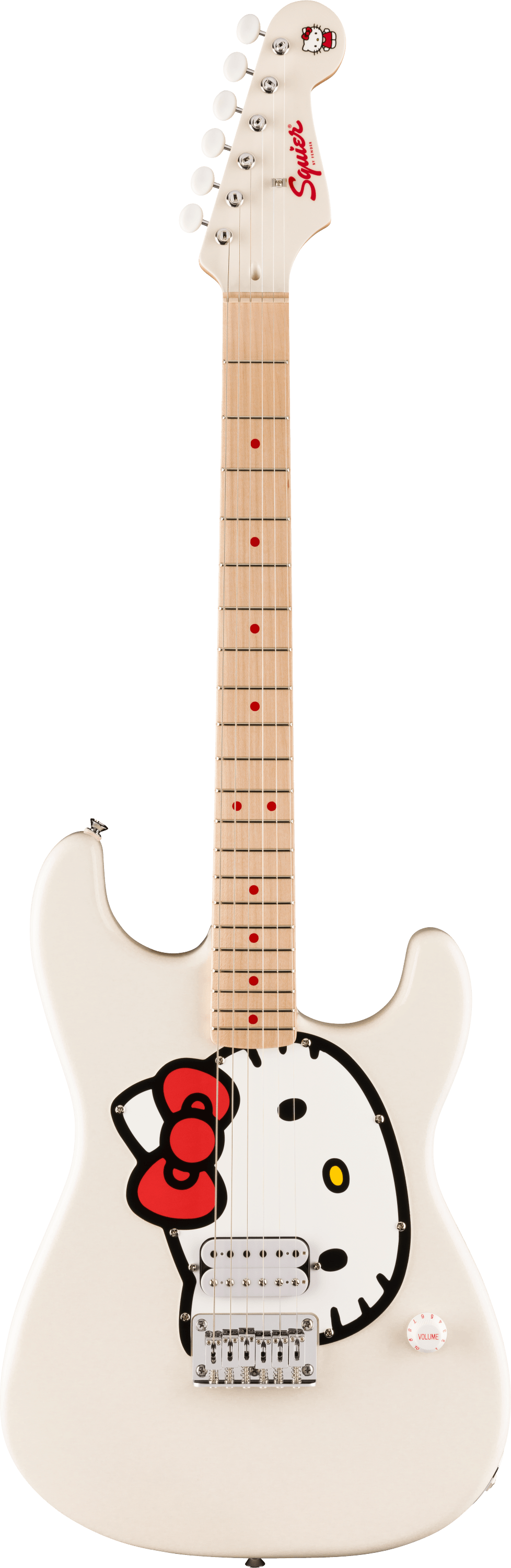 Fender x Hello Kitty White Stratocaster with Hello Kitty Case Fender x Hello Kitty White Stratocaster with Hello Kitty Case