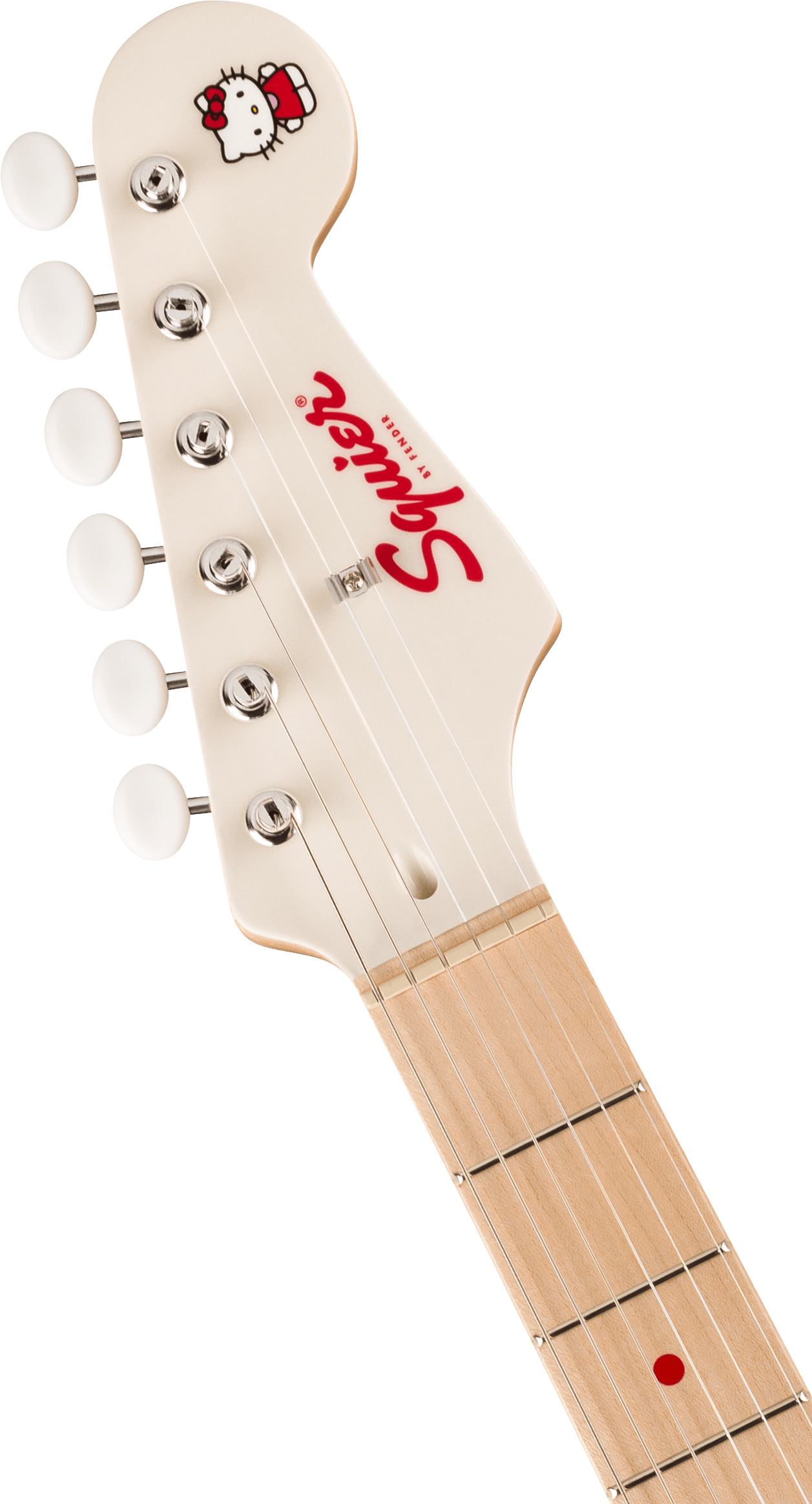 Fender x Hello Kitty White Stratocaster with Hello Kitty Case