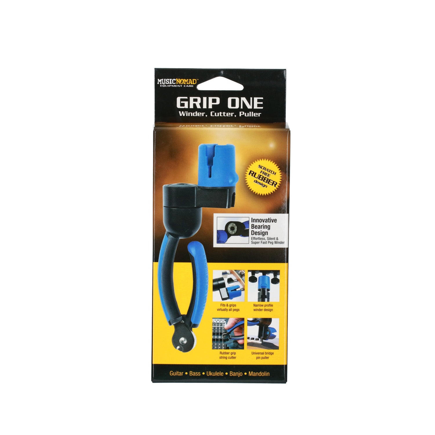 sleipnir Korg GS-1用 スライダーノブ MusicNomad GRIP ONE - All in ONE String Winder, Cutter, Puller
